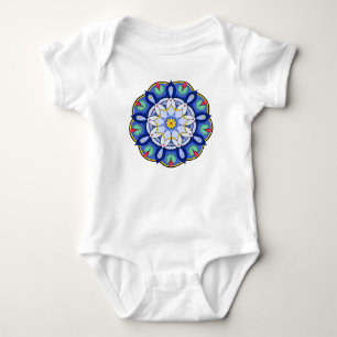 Mandala Muster 01 Baby Strampler