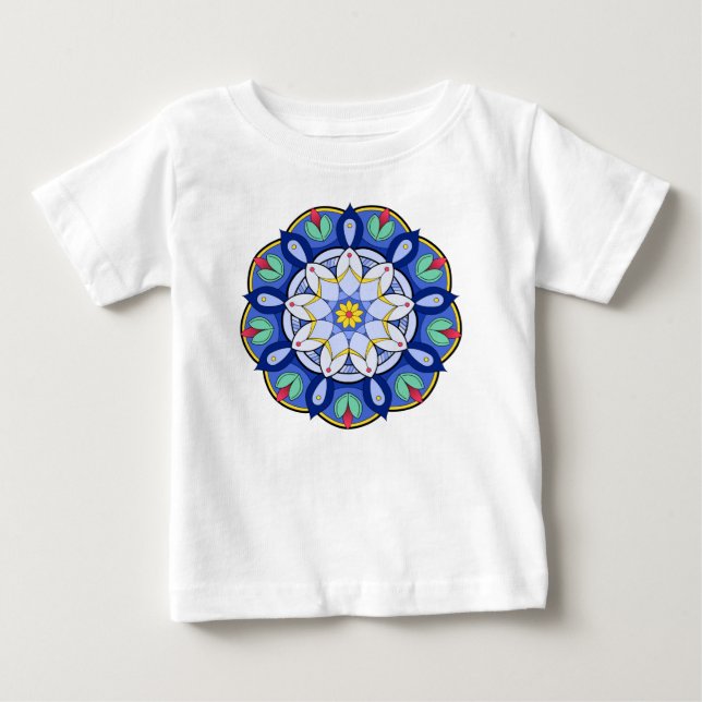 Mandala Muster 01 Baby T-shirt (Vorderseite)
