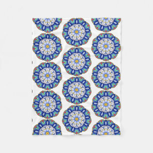 Mandala Muster 01 Fleecedecke