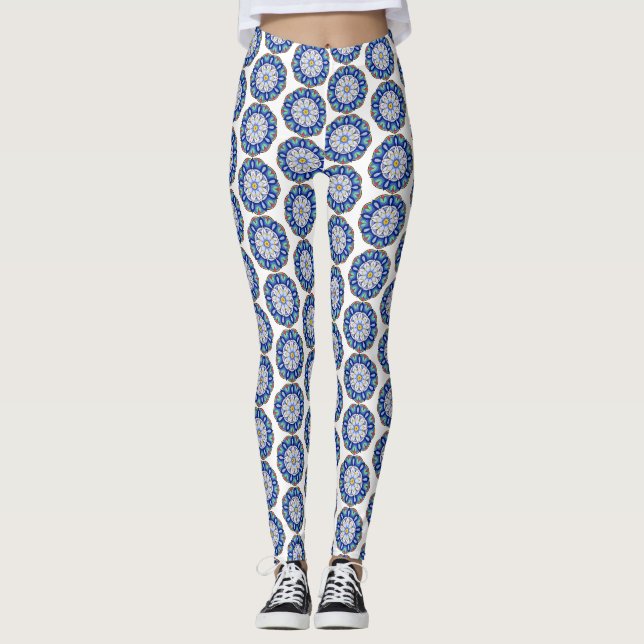 Mandala Muster 01 Leggings (Vorderseite)