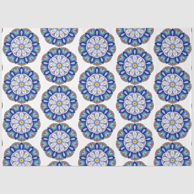 Mandala Muster 01 Seidenpapier (Vorderseite)