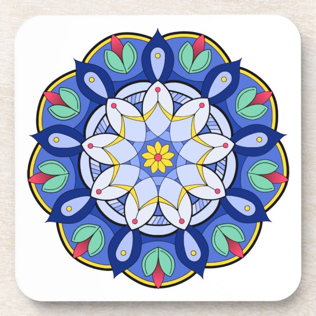 Mandala Muster 01 Untersetzer (Vorderseite)