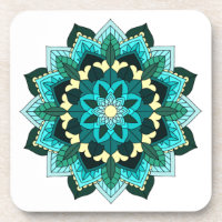 Mandala Muster 02 in aqua