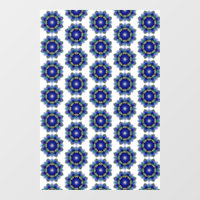 Mandala Muster 02 in blau