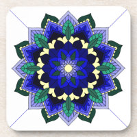 Mandala Muster 02 in dunkelblau