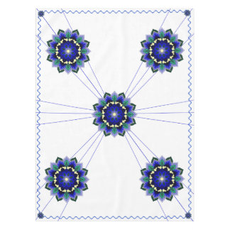 Mandala Muster 02 in dunkelblau Tablecloth Tischdecke