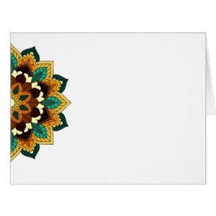 Mandala Muster 02 in gelb & tan