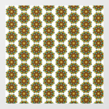 Mandala Muster 02 in gelb & tan