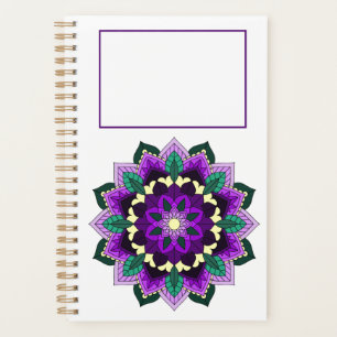 Mandala Muster 02 in lila Planer