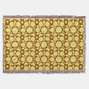 Mandala-Muster, Brauntöne und Gold Decke