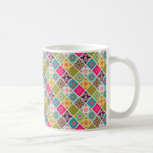 Mandala Muster bunt marokkanisch Kaffeetasse