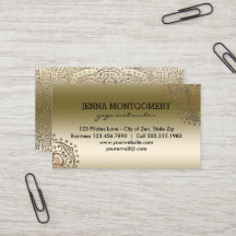 Mandala-Muster des Yoga-Lehrer-schickes Gold| Boho