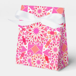 Mandala-Muster, Rosa- und Korallenfarben Geschenkschachtel