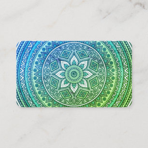 Mandala-Muster-Yoga-Meditation Visitenkarte