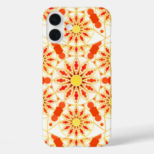 Mandala-Muster, Ziegelrot, Rost, Gold title_seo2