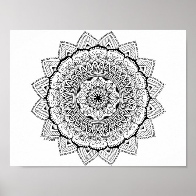 Mandala N°1 Poster (Vorne)