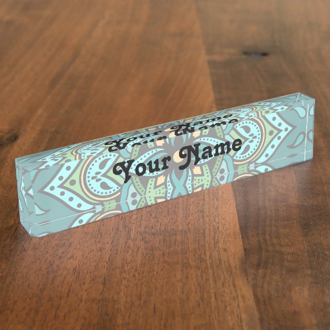 Mandala Namensplakette (Seite)