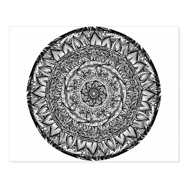 Mandala Nature Lover Mandalas zen Gummistempel (Prägung)