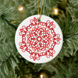 Mandala Niedliche Weihnachten Keramik Ornament