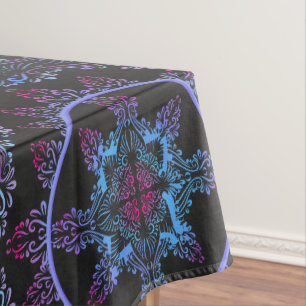 Mandala Night Blume Tischdecke