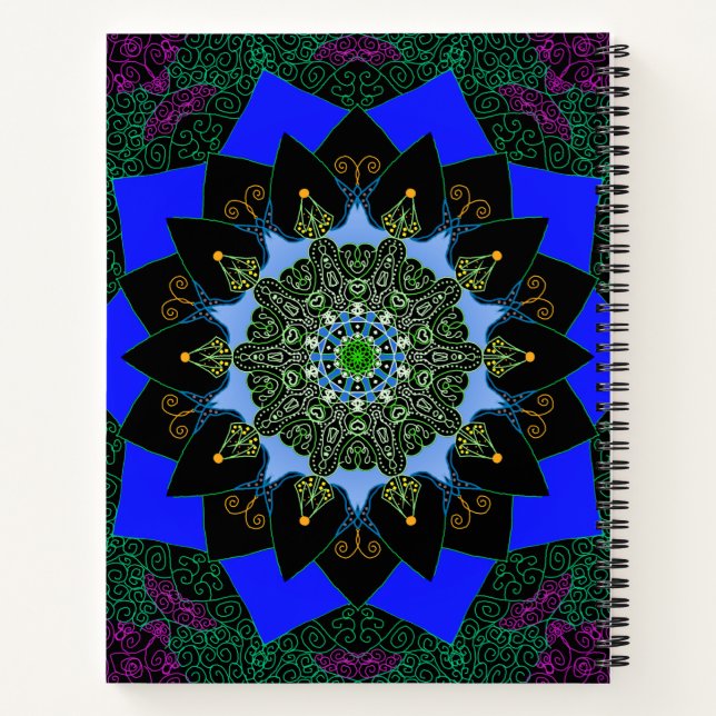Mandala-Notebook Notizbuch (Rückseite)