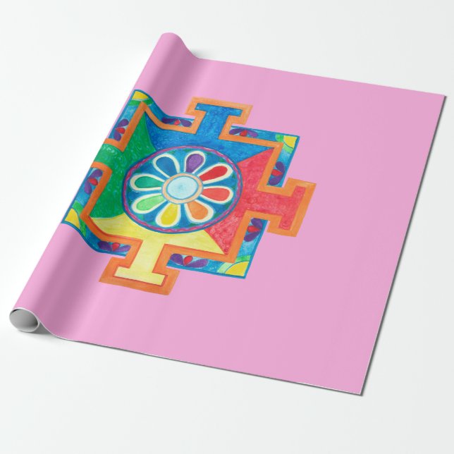 Mandala of Creation Watercolor Geschenkpapier (Ungerollt)