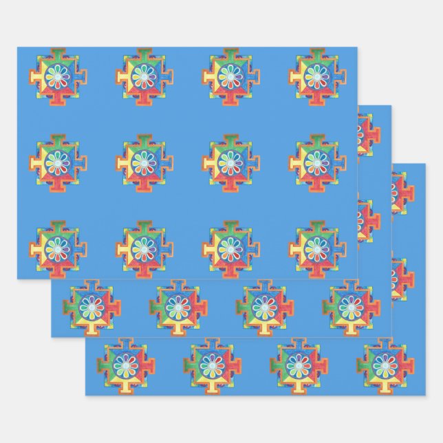 Mandala of Creation Watercolor Geschenkpapier Set (Set)