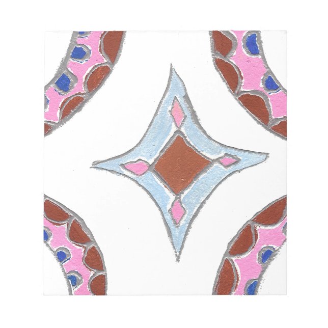 Mandala Ölgemälde Kunst drucken Notizblock (Vorderseite)