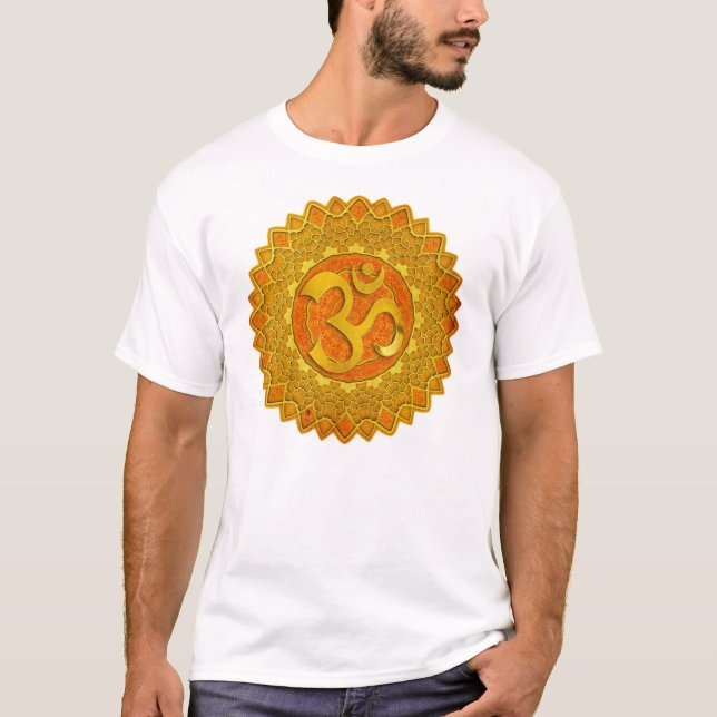 MANDALA OM - orange T-Shirt (Vorderseite)