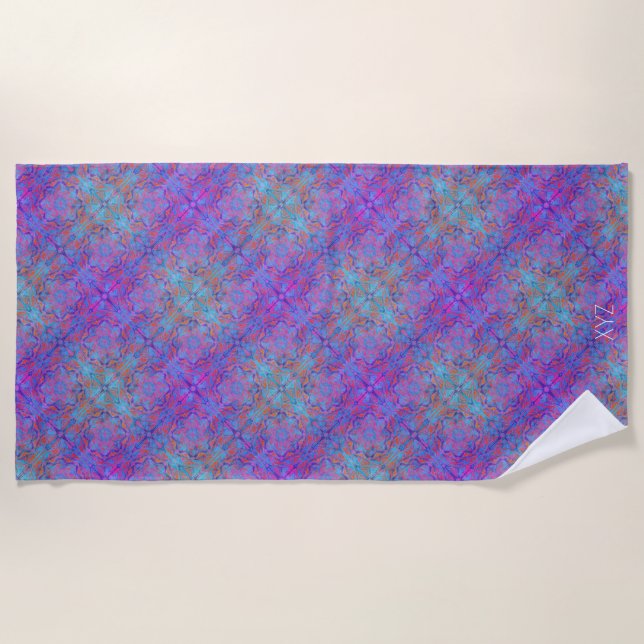 Mandala on Repeat Beach Handtuch (Vorderseite)