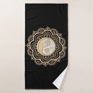 Mandala or et argent