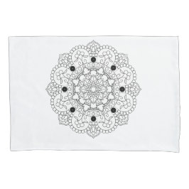 Mandala. Orientalisches Rundmuster Kissenbezug