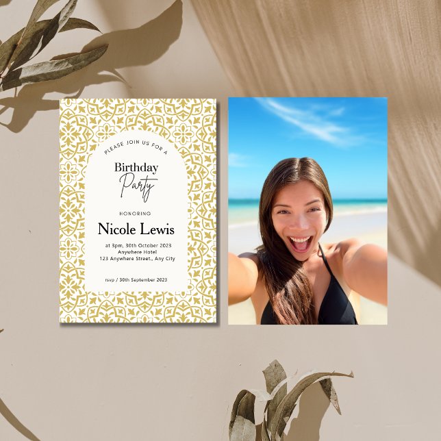 Mandala Ornament & Arabisches Muster Einladung Fot (Von Creator hochgeladen)