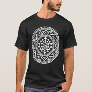 Mandala-Ornament Geometrisch I Sri Yantra Yoga T-Shirt
