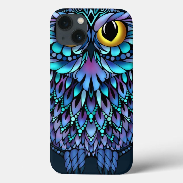 Mandala Owl iPhone Case (Rückseite)