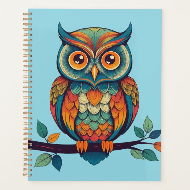 Mandala Owl Planer (Vorderseite)