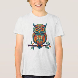 Mandala Owl Tri-Blend Shirt