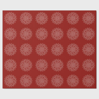 Mandala-Packpapier - tiefrot Geschenkpapier