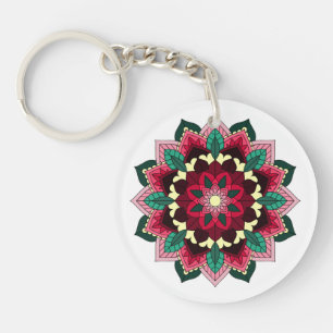 Mandala Pattern 02 in deep pink