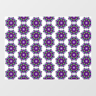 Mandala Pattern 02 in purple Fensteraufkleber