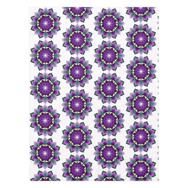 Mandala Pattern 02 in purple Tischdecke (Vorderseite)