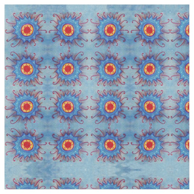 Mandala Pattern Baumwolle (56" Breite) Stoff (Nahaufnahme)