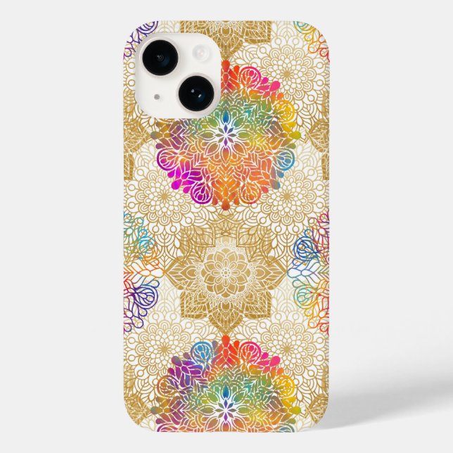 Mandala Pattern Case-Mate iPhone 14 Hülle (Rückseite)