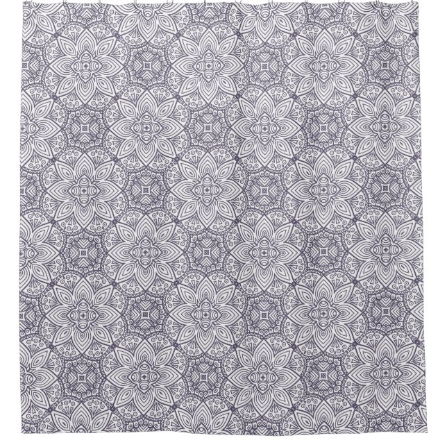 Mandala Pattern Duschvorhang (Vorderseite)