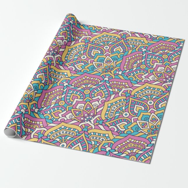 Mandala Pattern Geschenkpapier (Ungerollt)