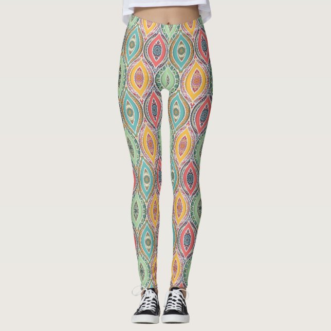 Mandala Pattern Leggings (Vorderseite)