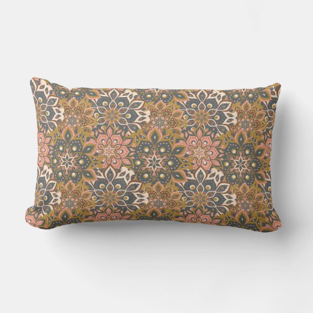 Mandala Pattern Lumbar Pillow Lendenkissen (Vorderseite)