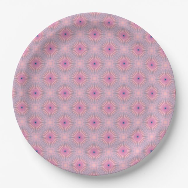 Mandala Pattern Pappteller (Vorderseite)