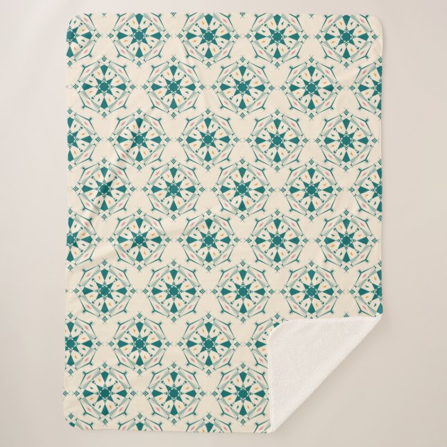 Mandala pattern Sherpa Blanket Sherpadecke (Vorderseite)