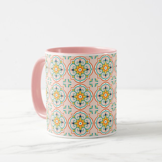 Mandala Pattern Tasse (Vorderseite Links)